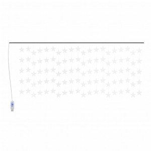 Cortina de luces estrellas 500 LEDs azul 8 funciones H