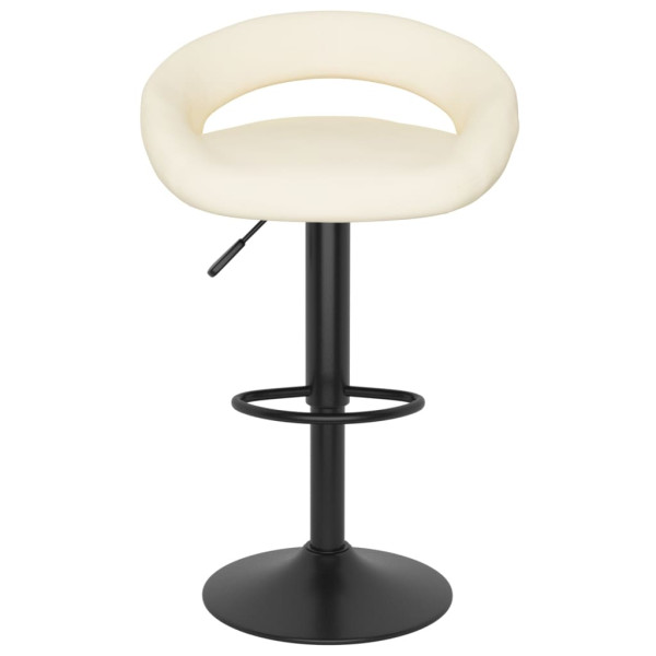 Bancos de bar 2 pcs veludo creme M 3