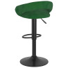 Bancos de bar 2 pcs veludo verde-escuro 5
