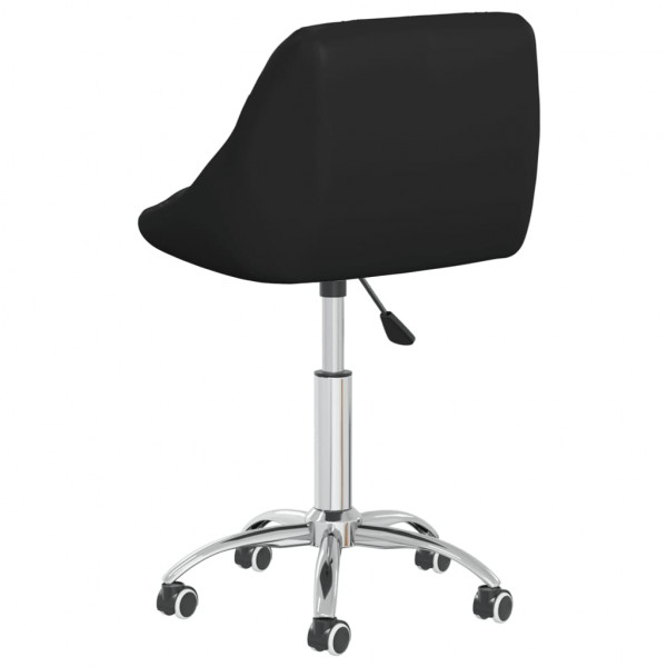 Silla de oficina giratoria de cuero sintético negro M 5