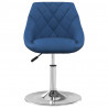 Sillas de comedor giratorias 2 uds terciopelo azul 3