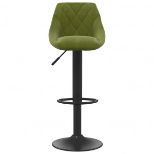 Taburete de cocina de terciopelo verde claro H