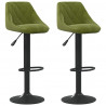 Bancos de bar 2 pcs veludo verde-claro 1