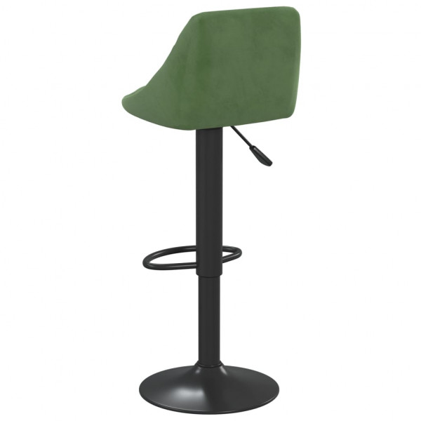 Bancos de bar 2 pcs veludo verde-escuro M 5
