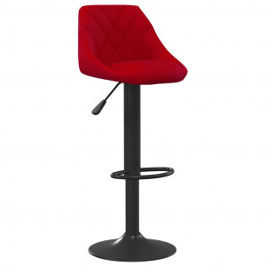 Bancos de bar 2 pcs veludo vermelho tinto H