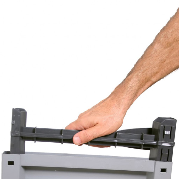 Armario de plástico diseño de ratán 68x39x92 cm M 4