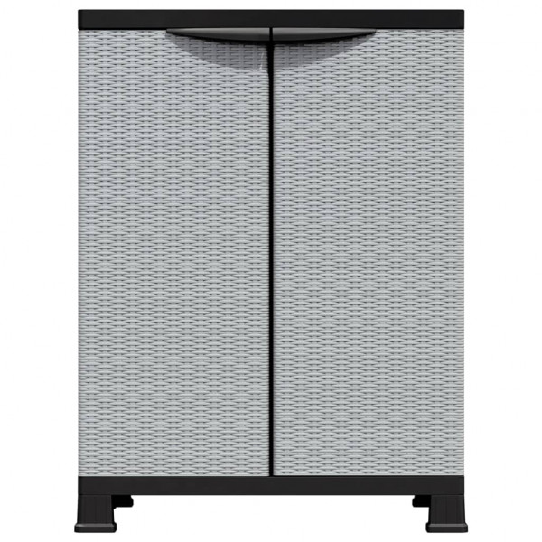 Armário de plástico 68x39x92 cm design em vime M 5