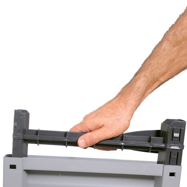 Armario de plástico diseño de ratán 68x39x171.5 cm M 4