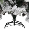 Árvore de Natal c/ flocos de neve e pinhas 195 cm PVC e PE 4
