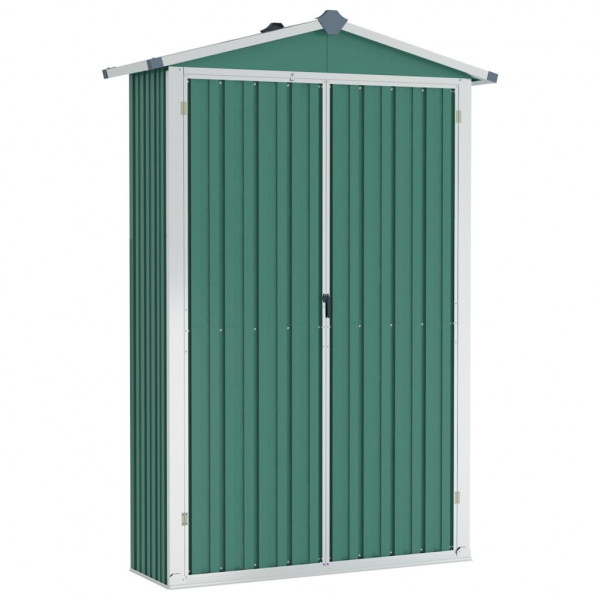 Cobertizo de jardín acero galvanizado verde 116x45x175cm M 2