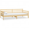 Sofá cama de madera maciza de pino 90x200 cm 2