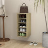 Mueble zapatero madera contrachapada roble Sonoma 31.5x35x70 cm 1