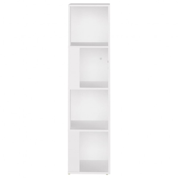 Armário de canto 33x33x132 cm contraplacado branco M 5