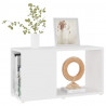 Mueble para TV madera contrachapada blanco 60x24x32 cm 4