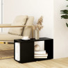 Mueble de TV madera contrachapada negro 60x24x32 cm 3