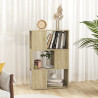 Librería separador madera contrachapada roble Sonoma 60x24x94cm 3