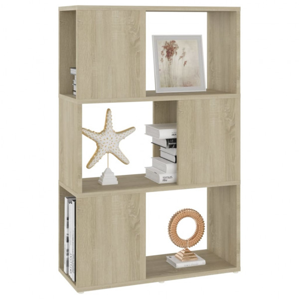 Librería separador madera contrachapada roble Sonoma 60x24x94cm M 4