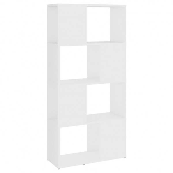 Librería separador madera contrachapada blanco 60x24x124.5 cm M 2