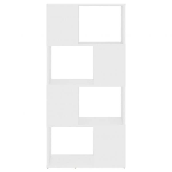 Librería separador madera contrachapada blanco 60x24x124.5 cm M 5