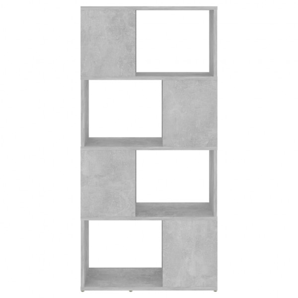 Estantería divisor de espacios gris hormigón 60x24x124.5 cm M 5