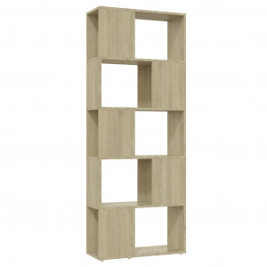 Estantería divisor de espacios roble Sonoma 60x24x155 cm H