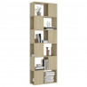 Librería separador contrachapada roble Sonoma 60x24x186 cm 4