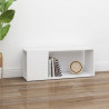 Mueble para TV madera contrachapada blanco 80x24x32 cm 3