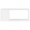 Mueble para TV madera contrachapada blanco 80x24x32 cm 5