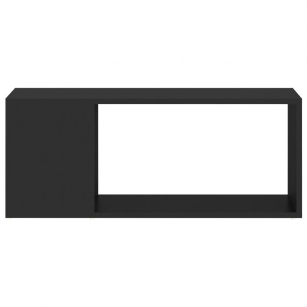Mueble para TV madera contrachapada negro 80x24x32 cm M 5