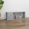 Mueble para TV madera contrachapada gris hormigón 80x24x32 cm 3