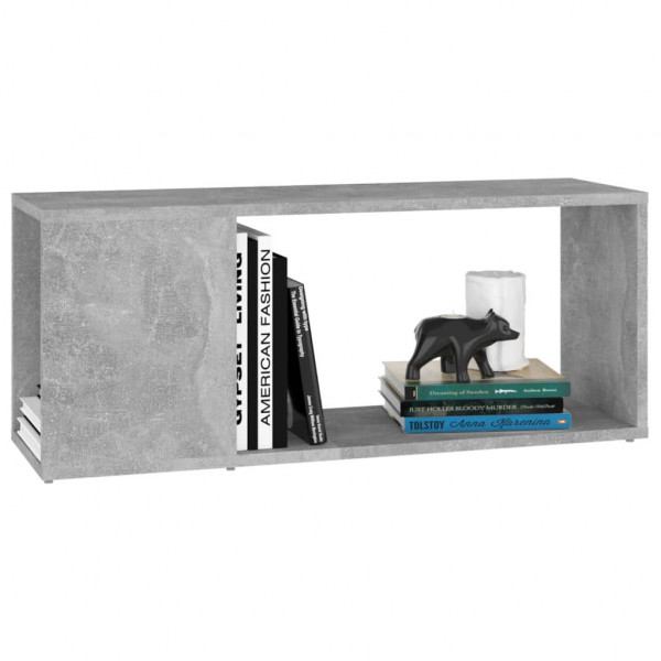 Mueble para TV madera contrachapada gris hormigón 80x24x32 cm M 4