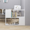 Mueble para TV madera contrachapada blanco 80x24x63 cm 1