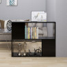 Mueble para TV madera contrachapada negro 80x24x63 cm 1