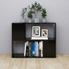 Mueble para TV madera contrachapada negro 80x24x63 cm 3