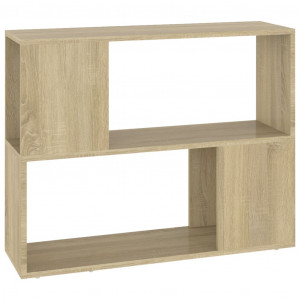 Mueble para TV madera contrachapada roble Sonoma 80x24x63 cm H