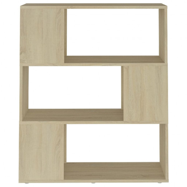 Librería separador madera contrachapada roble Sonoma 80x24x94cm M 5