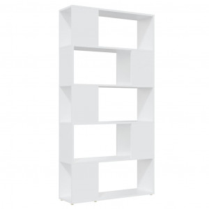 Librería separador madera contrachapada blanco 80x24x155 cm H
