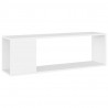 Mueble para TV madera contrachapada blanco 100x24x32 cm 2