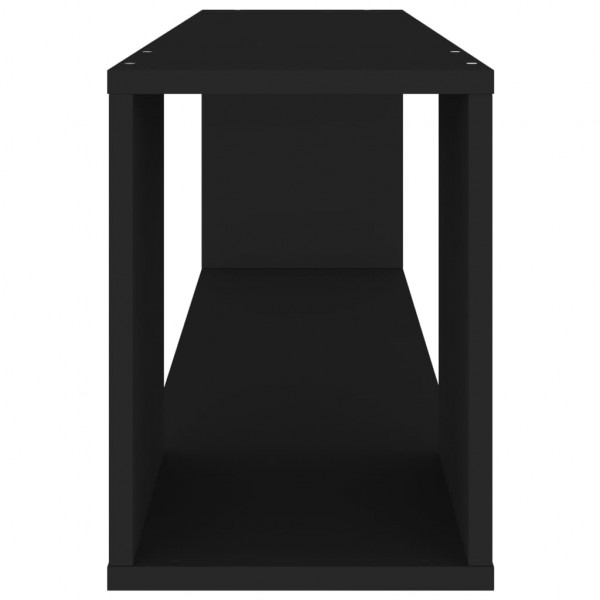 Mueble para TV madera contrachapada negro 100x24x32 cm M 5