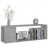 Mueble para TV madera contrachapada gris hormigón 100x24x32 cm 1