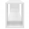 Móvel de TV 100x24x32 cm derivados de madeira branco brilhante 5