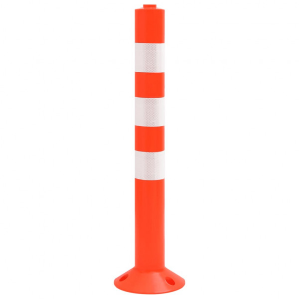 Postes de amarração p/ controlo do trânsito 10 pcs PE 75 cm M 2