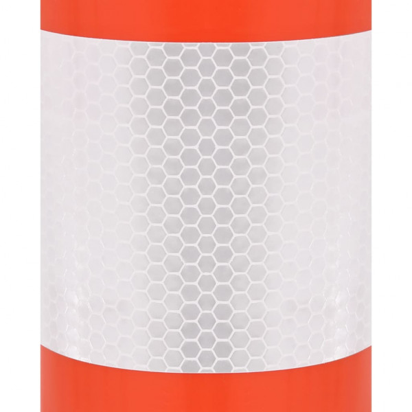 Postes de amarração p/ controlo do trânsito 10 pcs PE 75 cm M 4