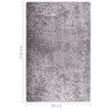 Alfombra lavable antideslizante gris 80x150 cm 5