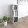 Mueble de esquina madera contrachapada blanco 33x33x100 cm 1