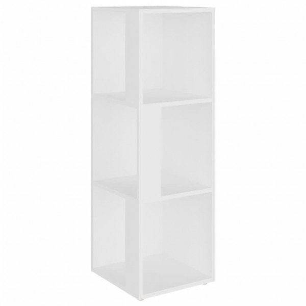 Mueble de esquina madera contrachapada blanco 33x33x100 cm M 2