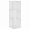 Mueble de esquina madera contrachapada blanco 33x33x100 cm 2