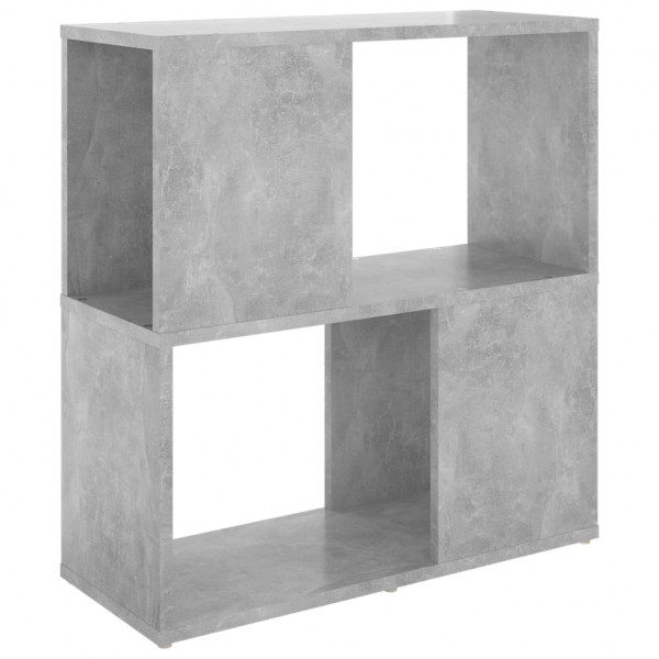 Librería de madera contrachapada gris hormigón 60x24x63 cm M 2