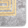 Alfombra lavable antideslizante gris 160x230 cm 2