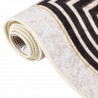 Tapete lavável antiderrapante 80x300 cm bege-claro 5